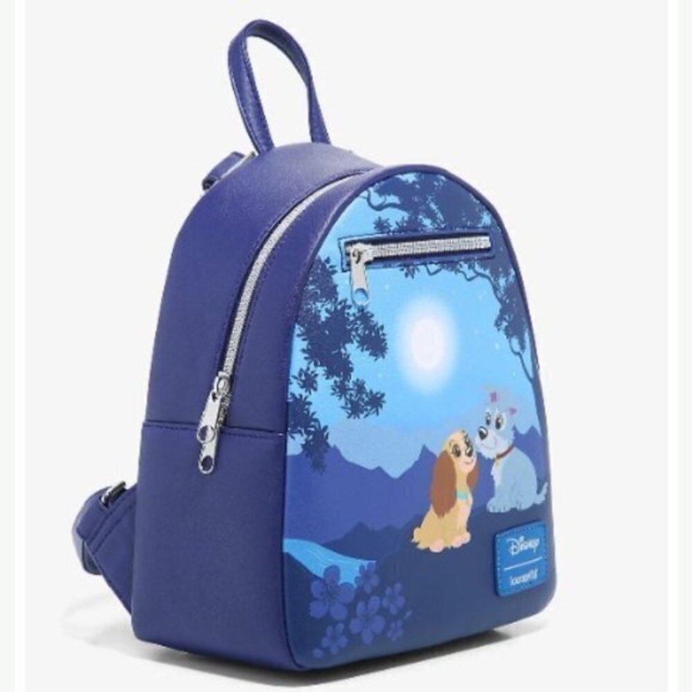 Loungefly Disney Lady And‎ The Tramp Moonlight Stroll Mini Backpack - Picture 2 of 4
